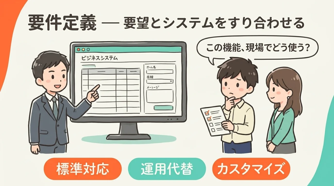 要件定義 — 要望とシステムをすり合わせる